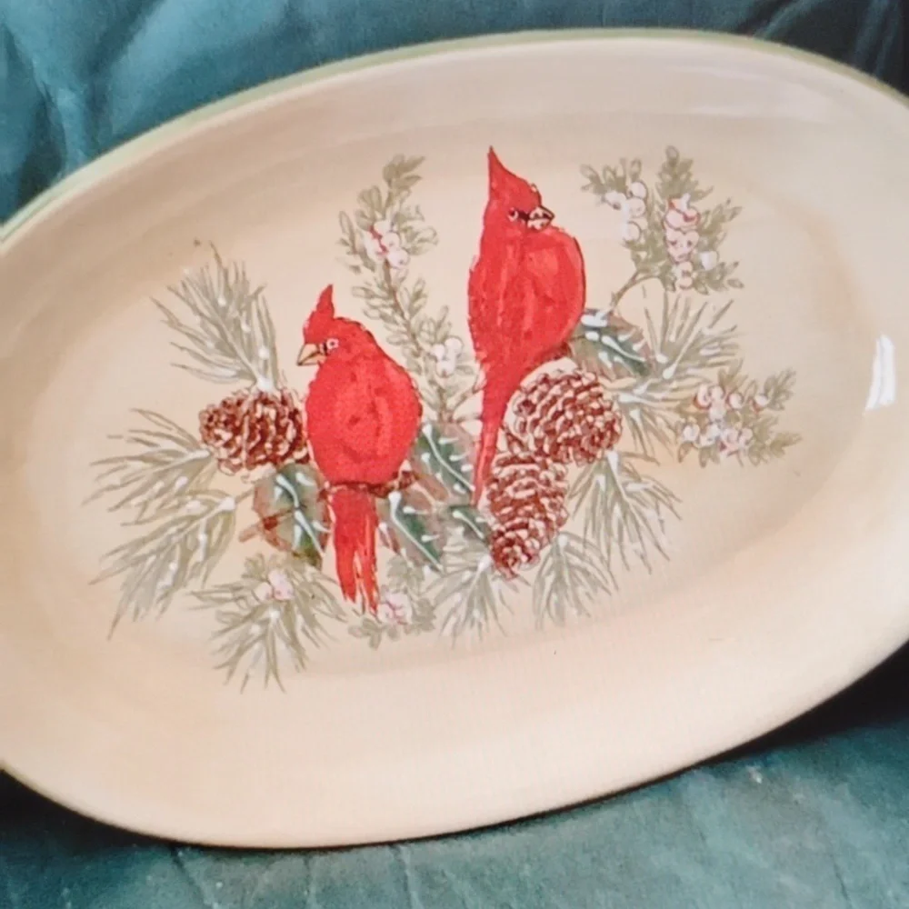 🕊️ Cardinal OOAK DOILY Hand Crafted Quilted Unique 